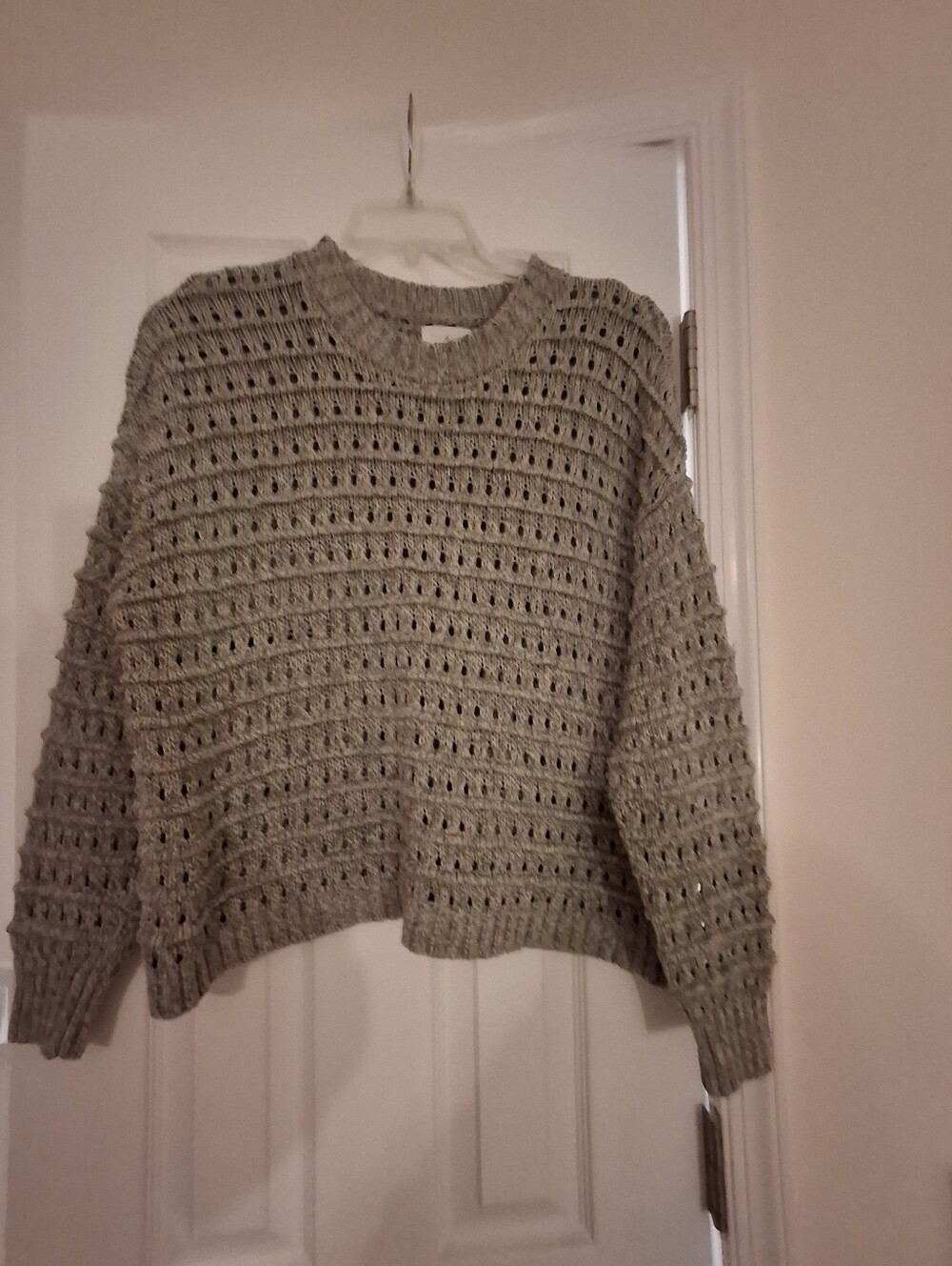 Lofts Lou & Grey Classic Open-Knit Crewneck Sweater - Great Fall Color
